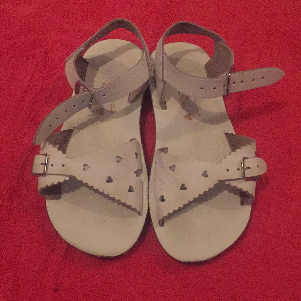 Girls white sandals